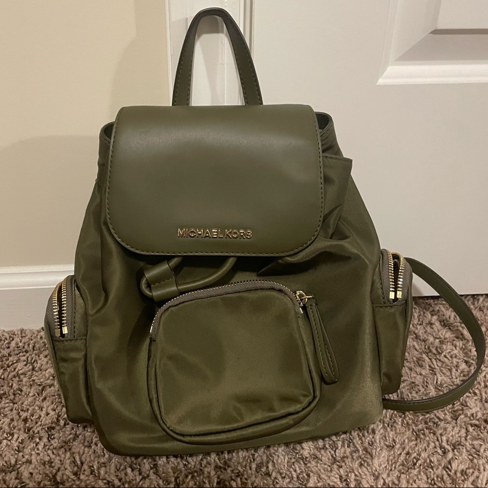 Green Michael Kors Bookbag